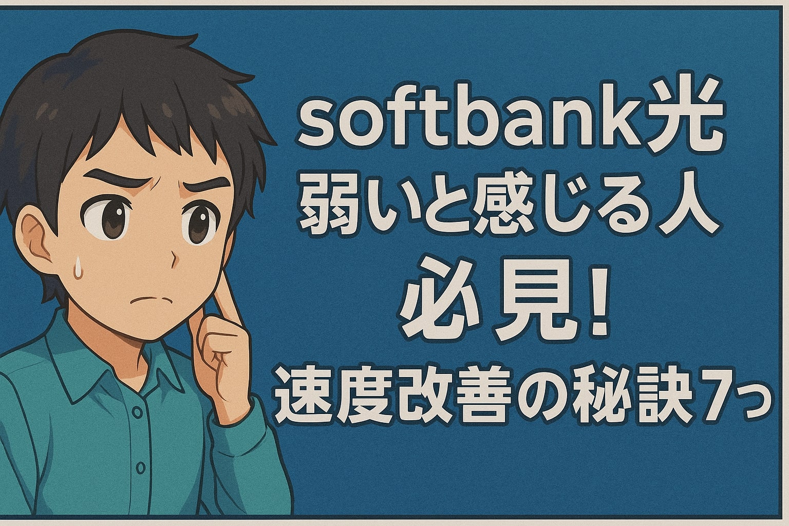 softbank光 弱いと感じる人必見！速度改善の秘訣7つ | もっと快適ネット生活